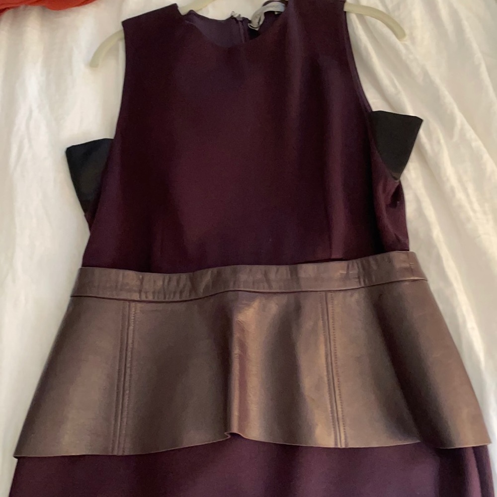 Sport Max XL Purple Dress with detachable leather